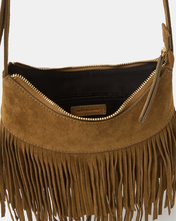 Accessorize Fringe Suede Crossbody Bag