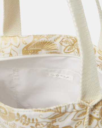 Accessorize Shimmer Paisley Tote Bag