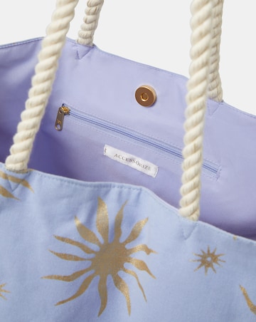 Accessorize Sun Print Beach Tote Bag