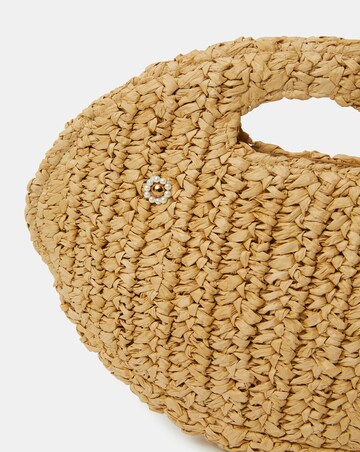 Accessorize Fish Raffia Clutch Bag