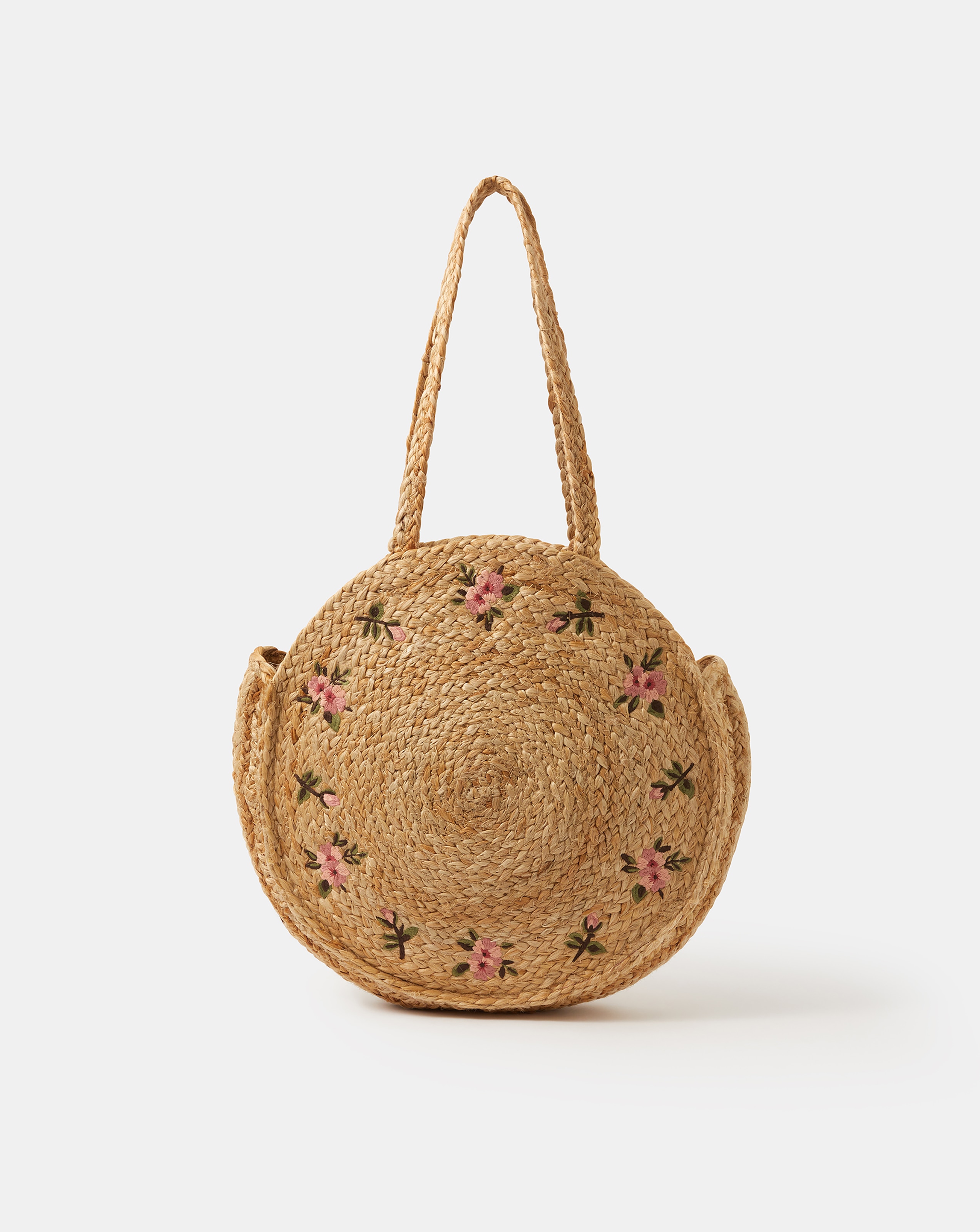 New In - Accessorize Floral Embroidered Beach Bag