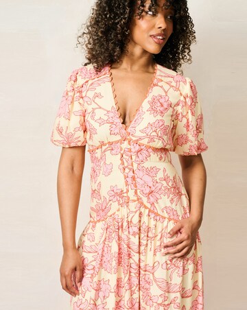 HOPE & IVY HALIMA MIDAXI DRESS