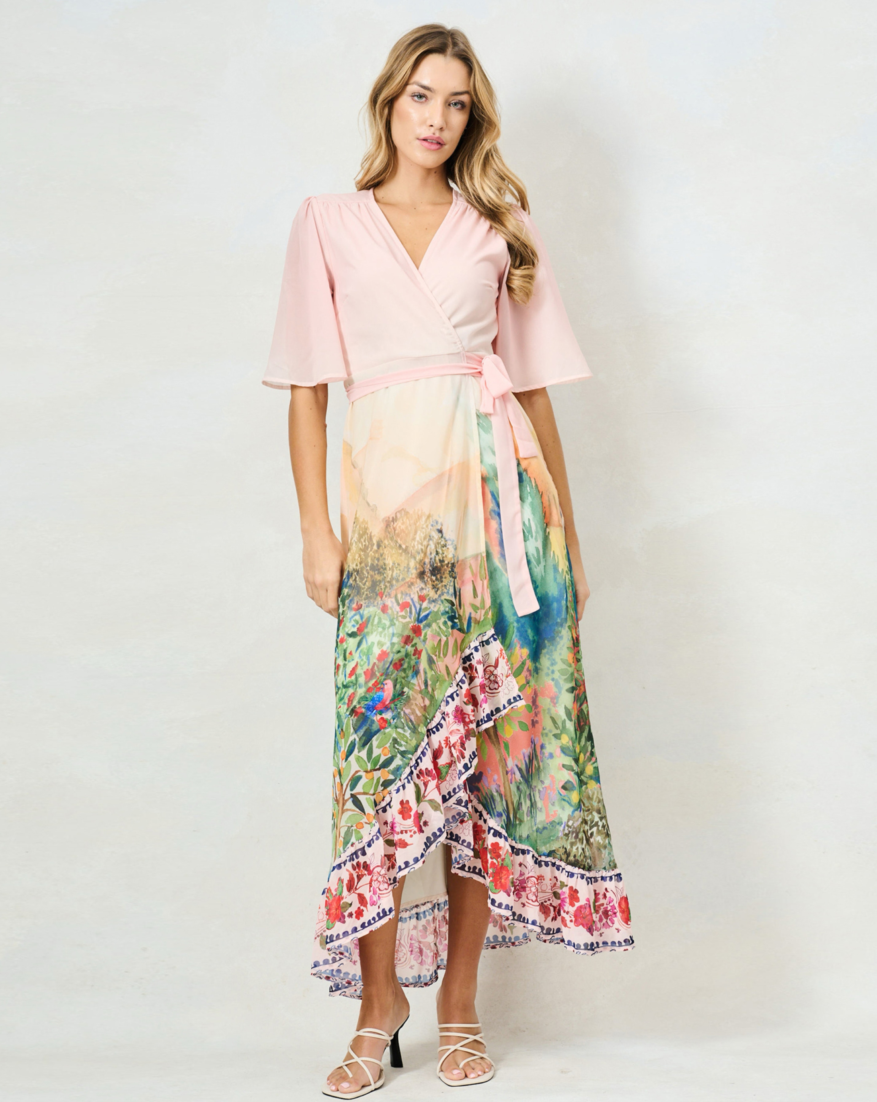 New In - HOPE & IVY MOROCCO MAXI WRAP DRESS