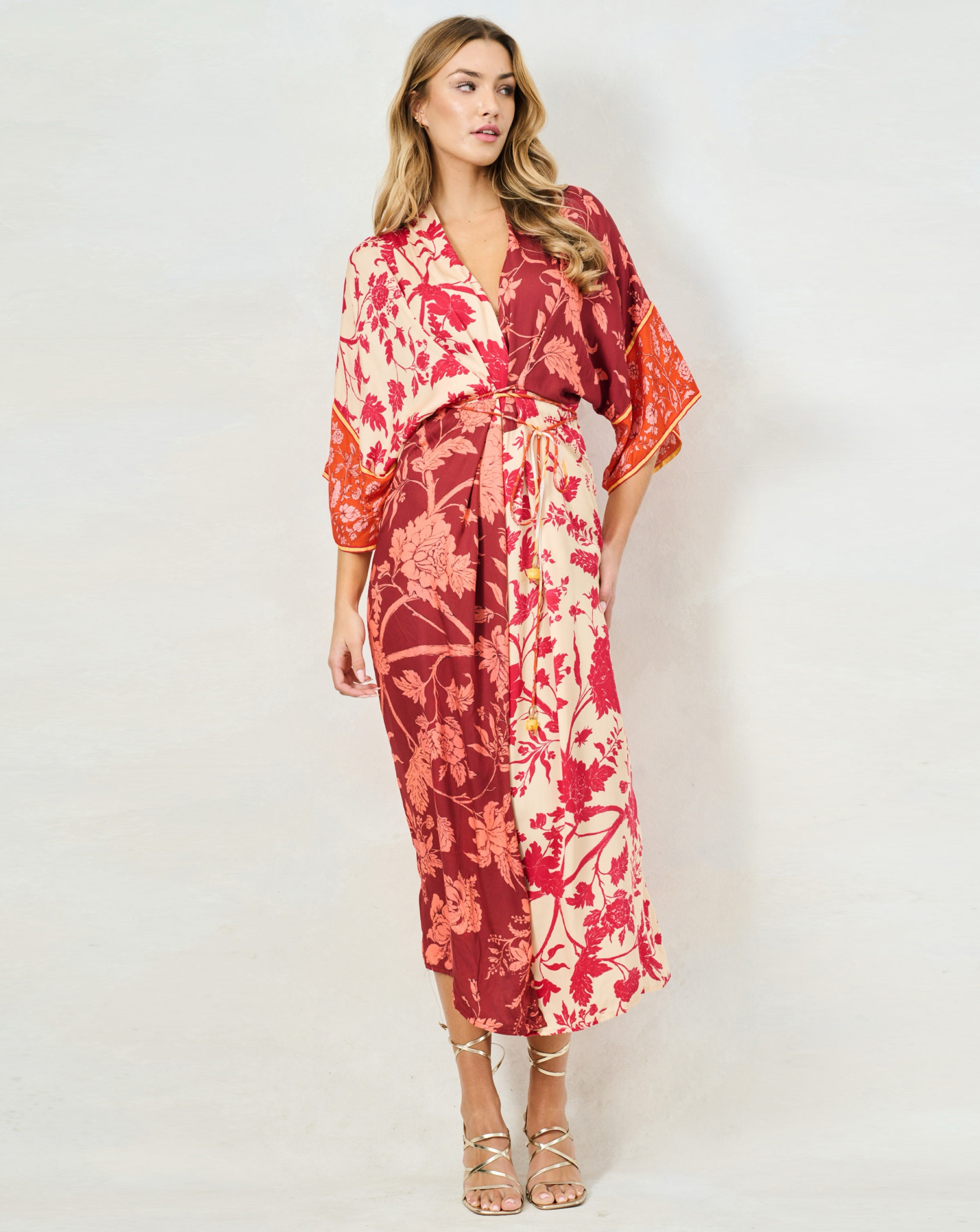 New In - HOPE & IVY SALMA KIMONO DRESS