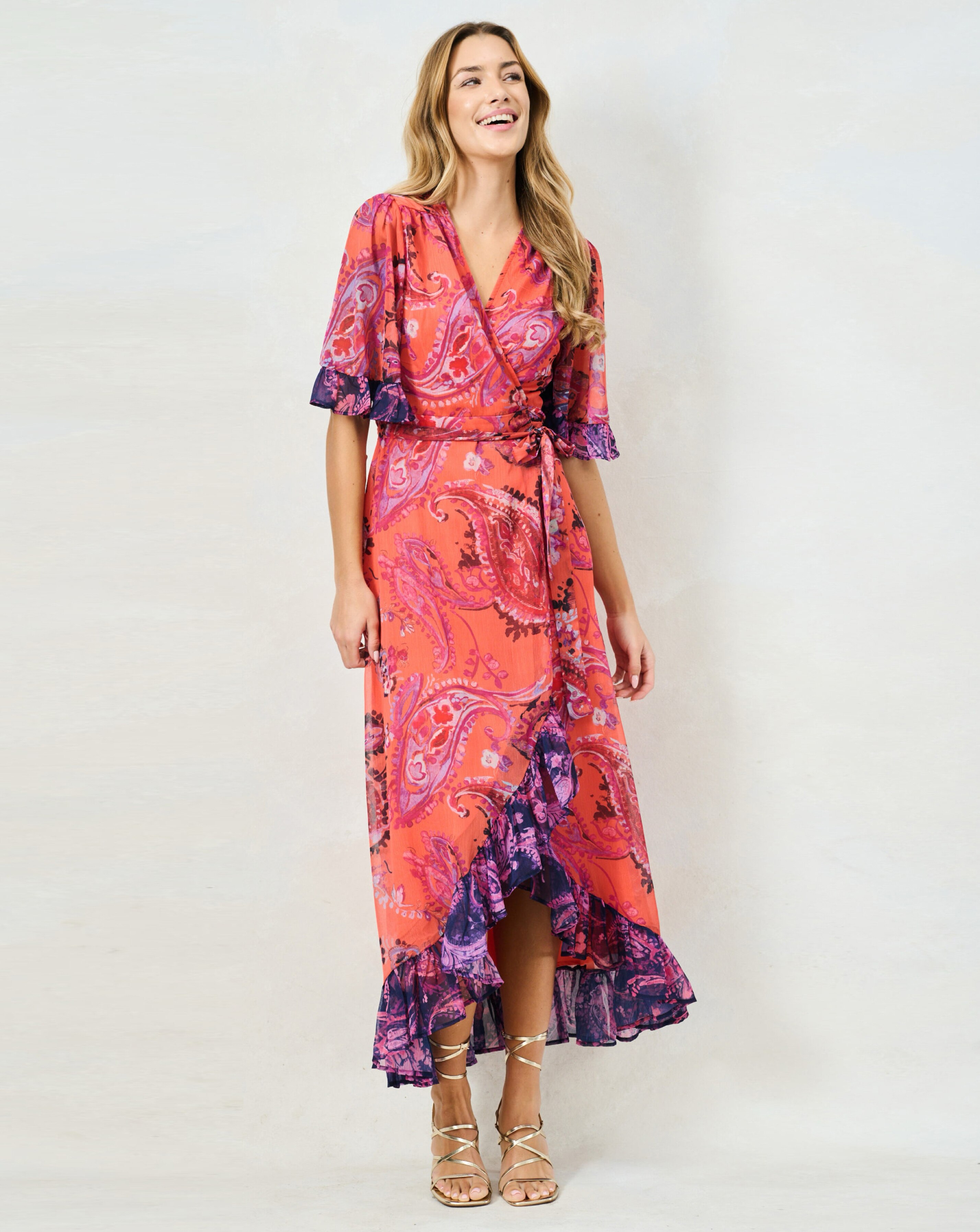 New In - HOPE & IVY ZELLA MAXI WRAP DRESS