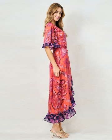 HOPE & IVY ZELLA MAXI WRAP DRESS