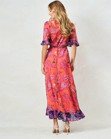HOPE & IVY ZELLA MAXI WRAP DRESS