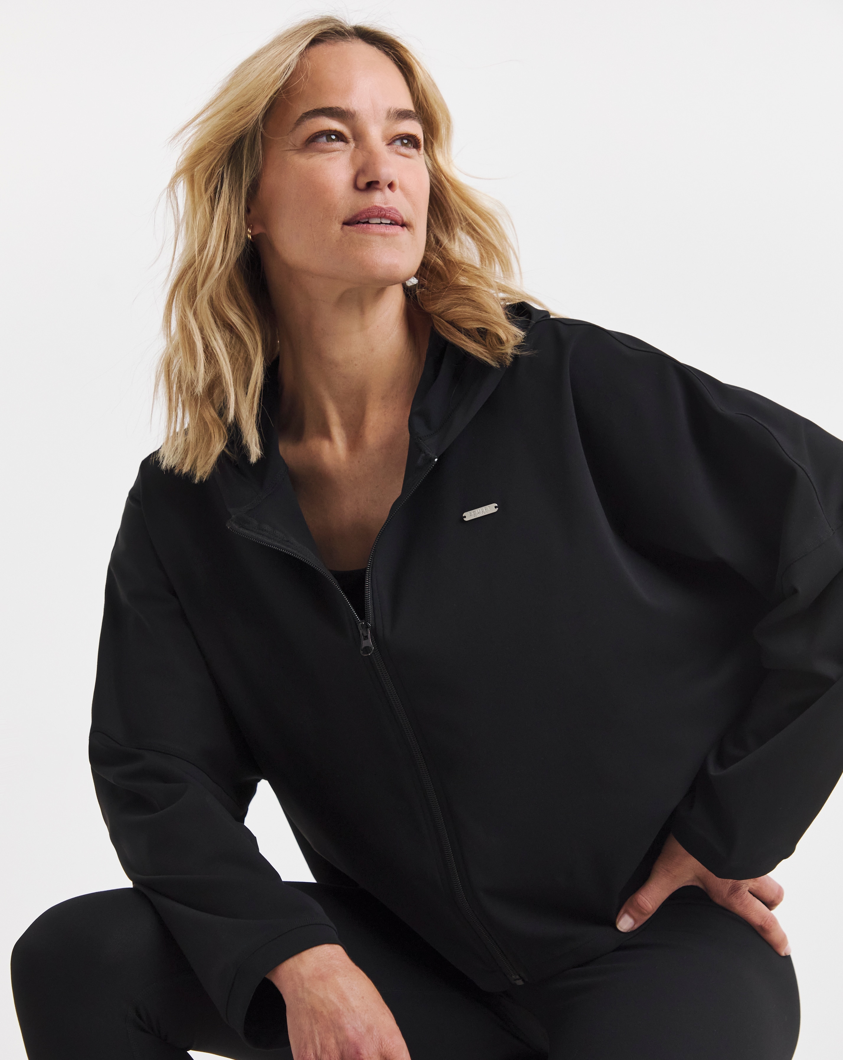 New In - Sculpt Activewear Oversized Zip Through