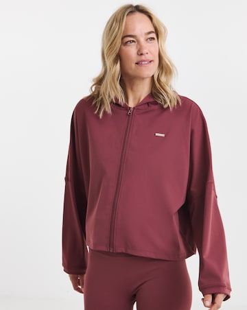 Sculpt Activewear Oversized Light Zip Through Jacket