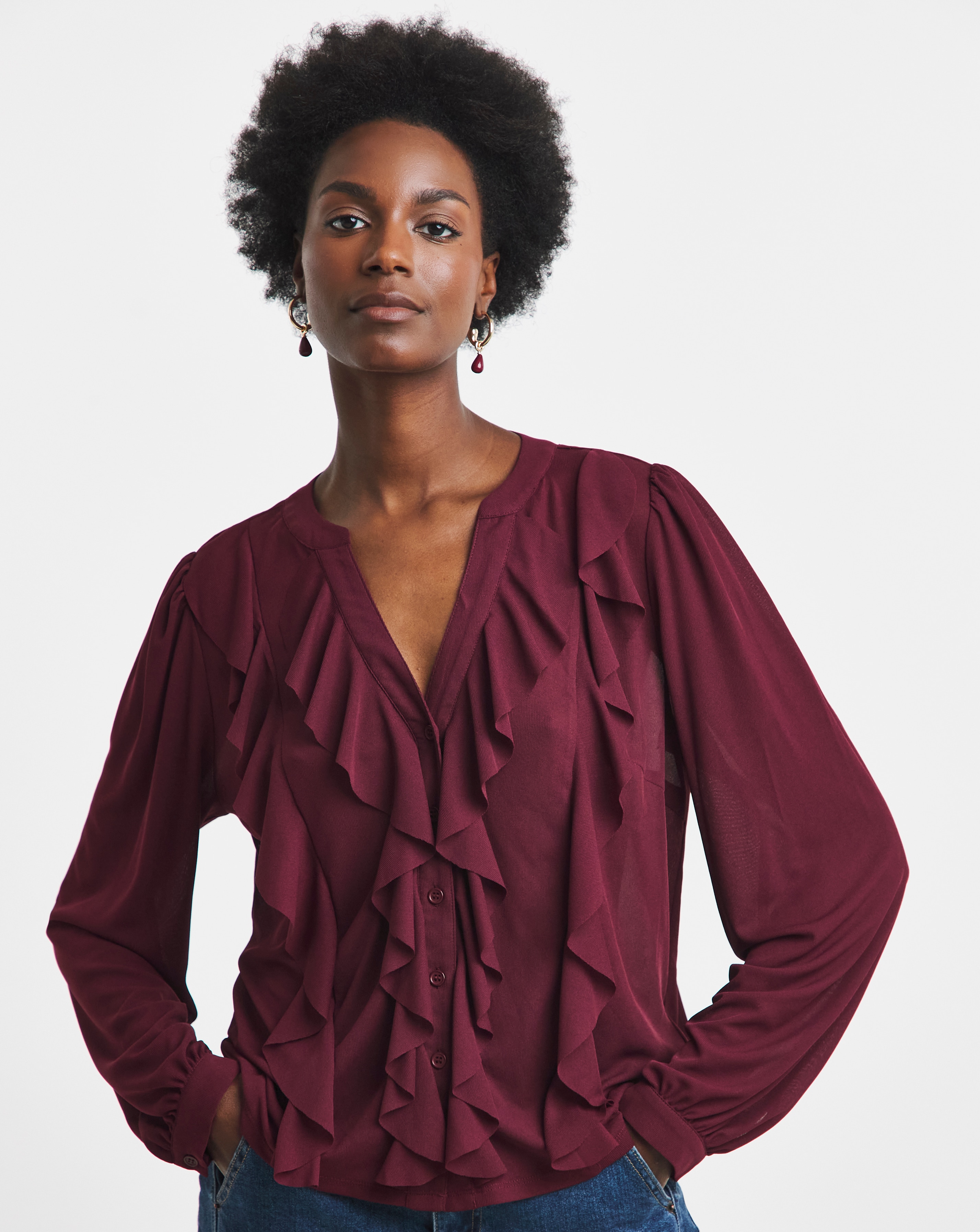 JDY Frill Jersey Top