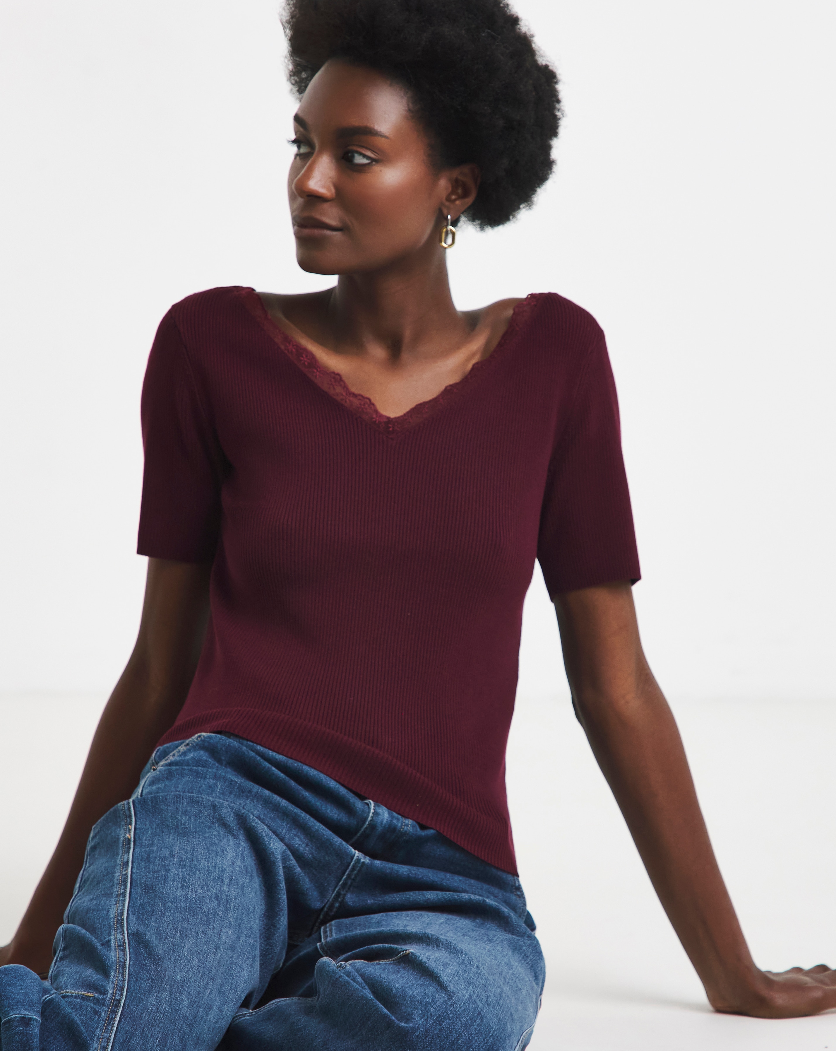 JDY Reverse Lace Knitted Jumper