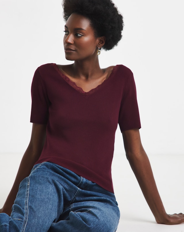 JDY Reverse Lace Knitted Jumper