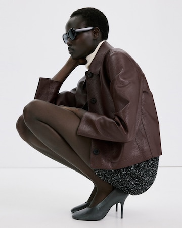 Mango Faux Leather Jacket