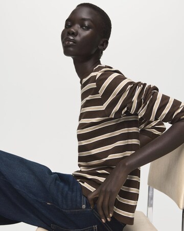 Mango Long Sleeved Striped T-Shirt