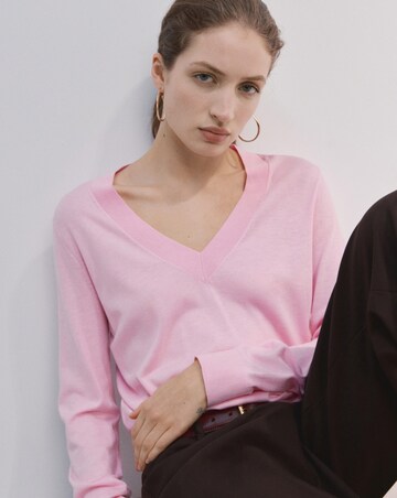 Mango V-Neck Knit Sweater