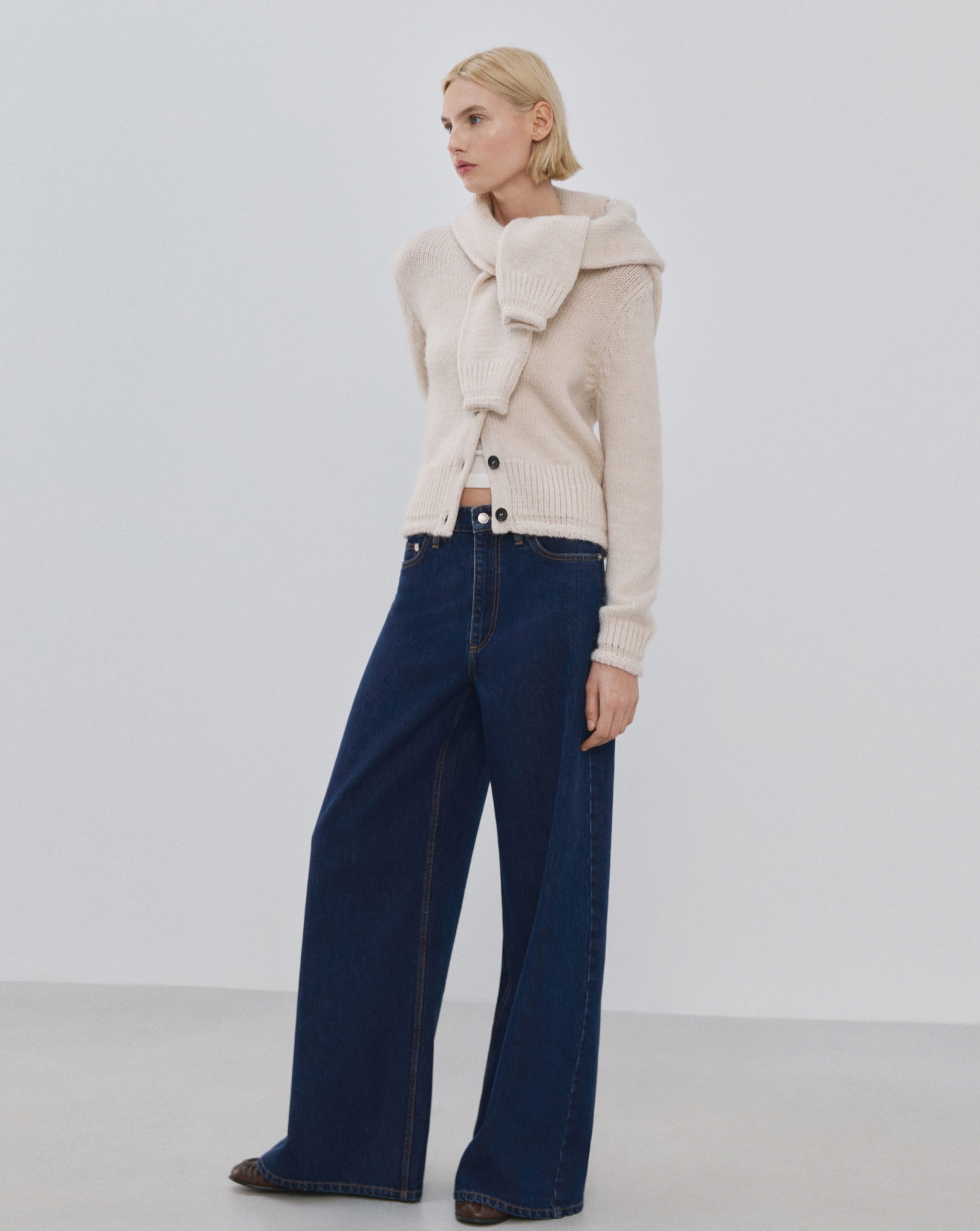 Mango Wide Leg Jean