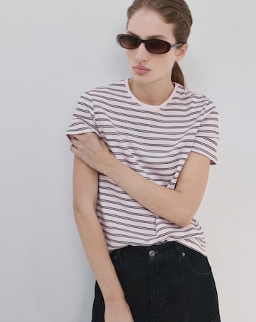 Mango Short Sleeved Cotton T-Shirt