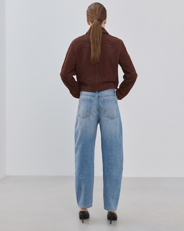 Mango High Waisted Barrel Jean