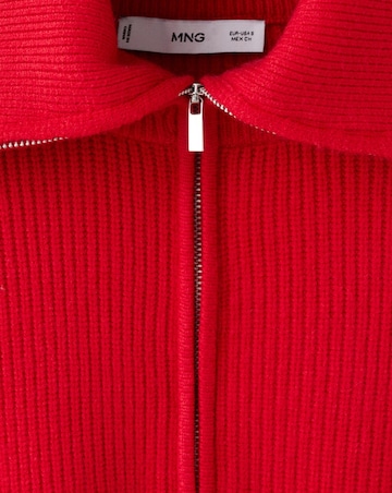 Mango Quarter Zip Knit Sweater