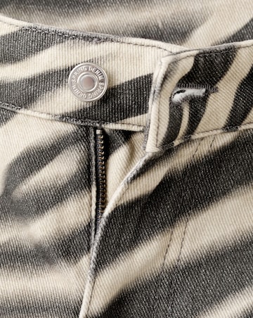 Mango Zebra Printed Jean