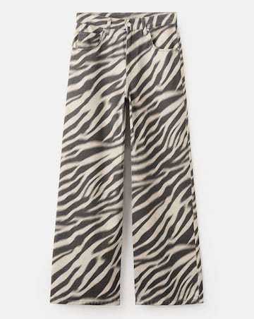 Mango Zebra Printed Jean