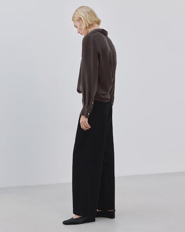 Mango Mid Rise Wide Leg Jean