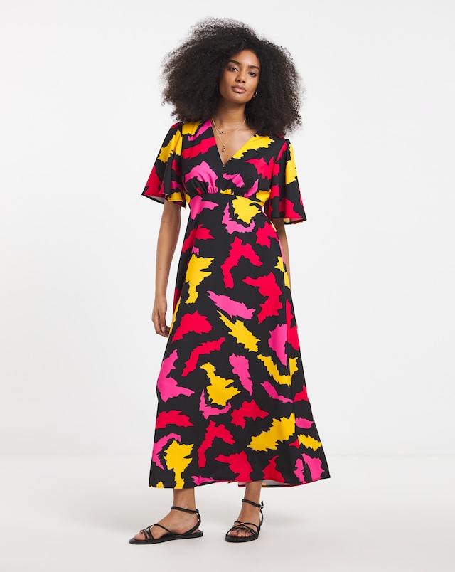 Twisted Wunder Maxi Satin Dress