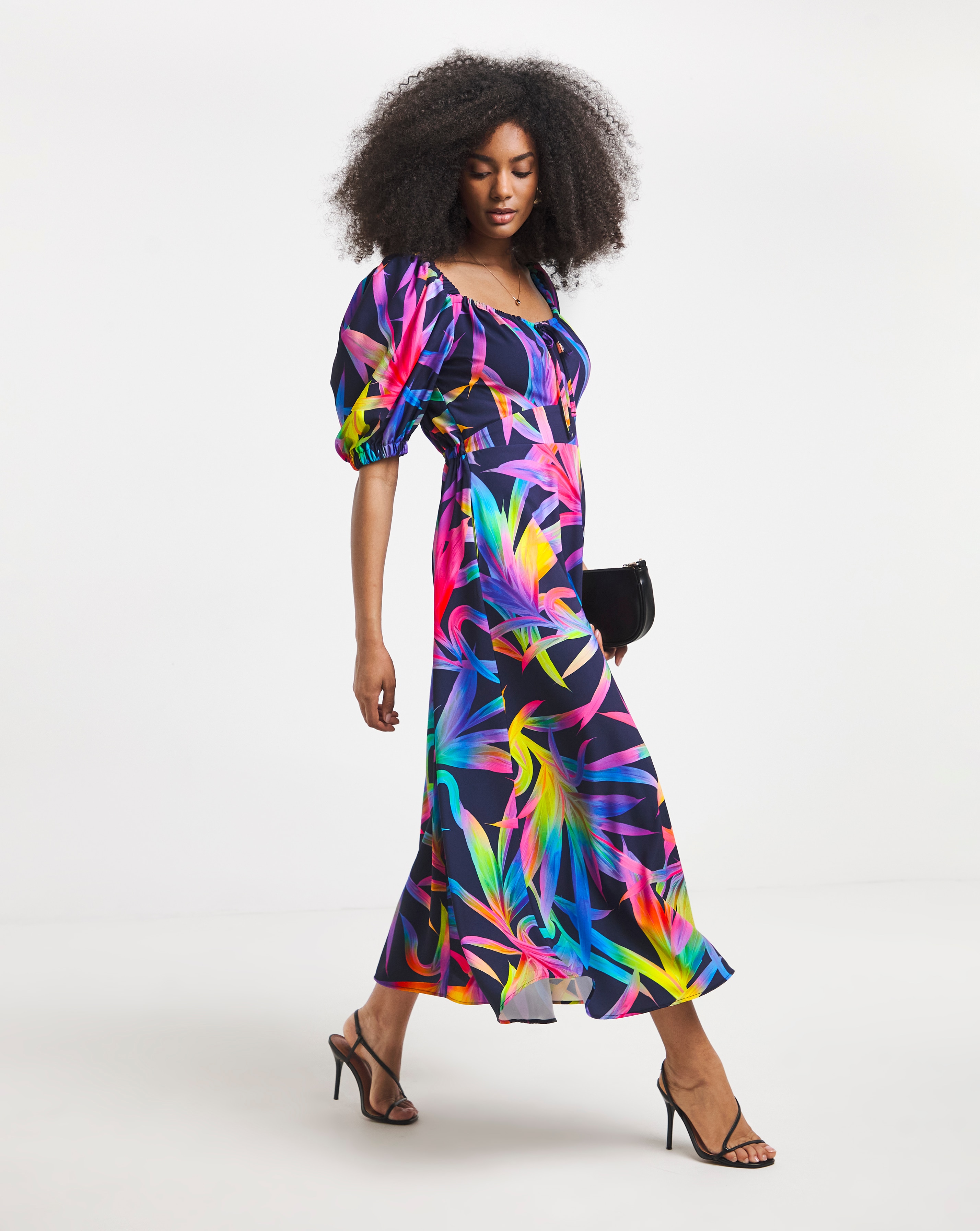 Twisted Wunder Midaxi Crepe Dress | JD Williams