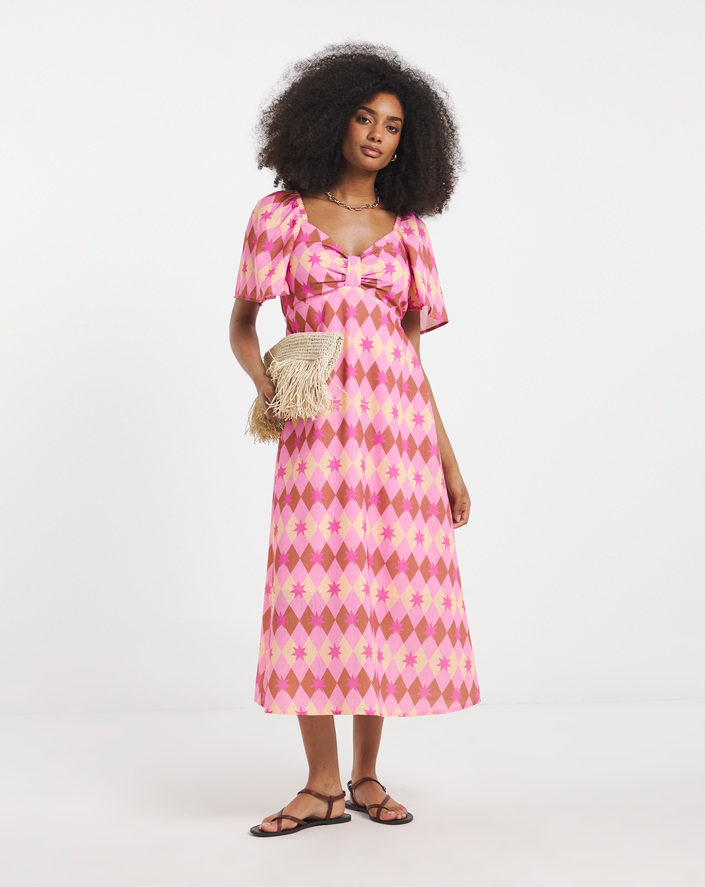New In - Twisted Wunder Linen Midaxi Dress