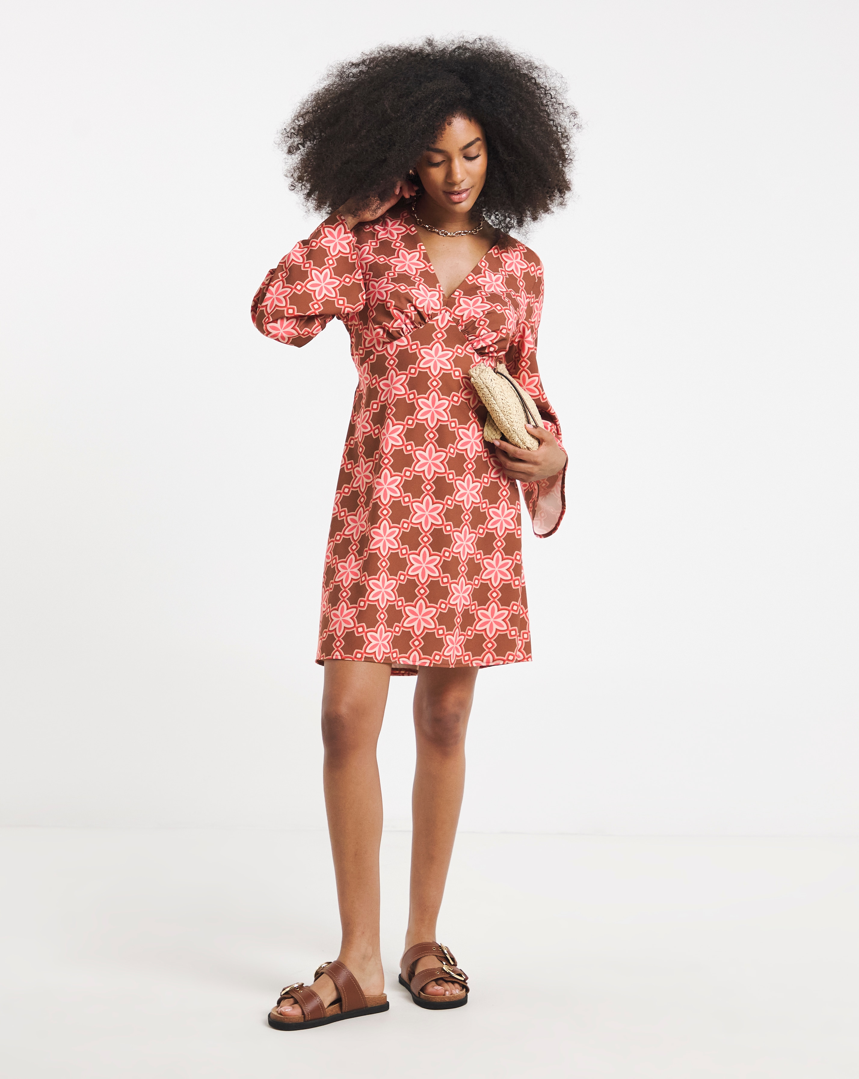 New In - Twisted Wunder Mini Crepe Dress
