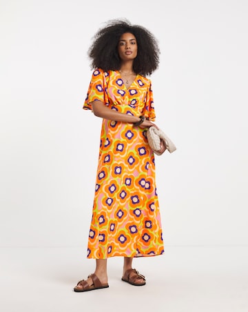 Twisted Wunder Maxi Satin Dress