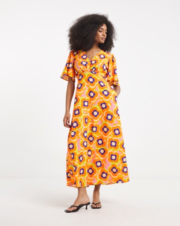 Twisted Wunder Maxi Satin Dress