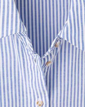 Mango Short Sleeve Striped Shirt