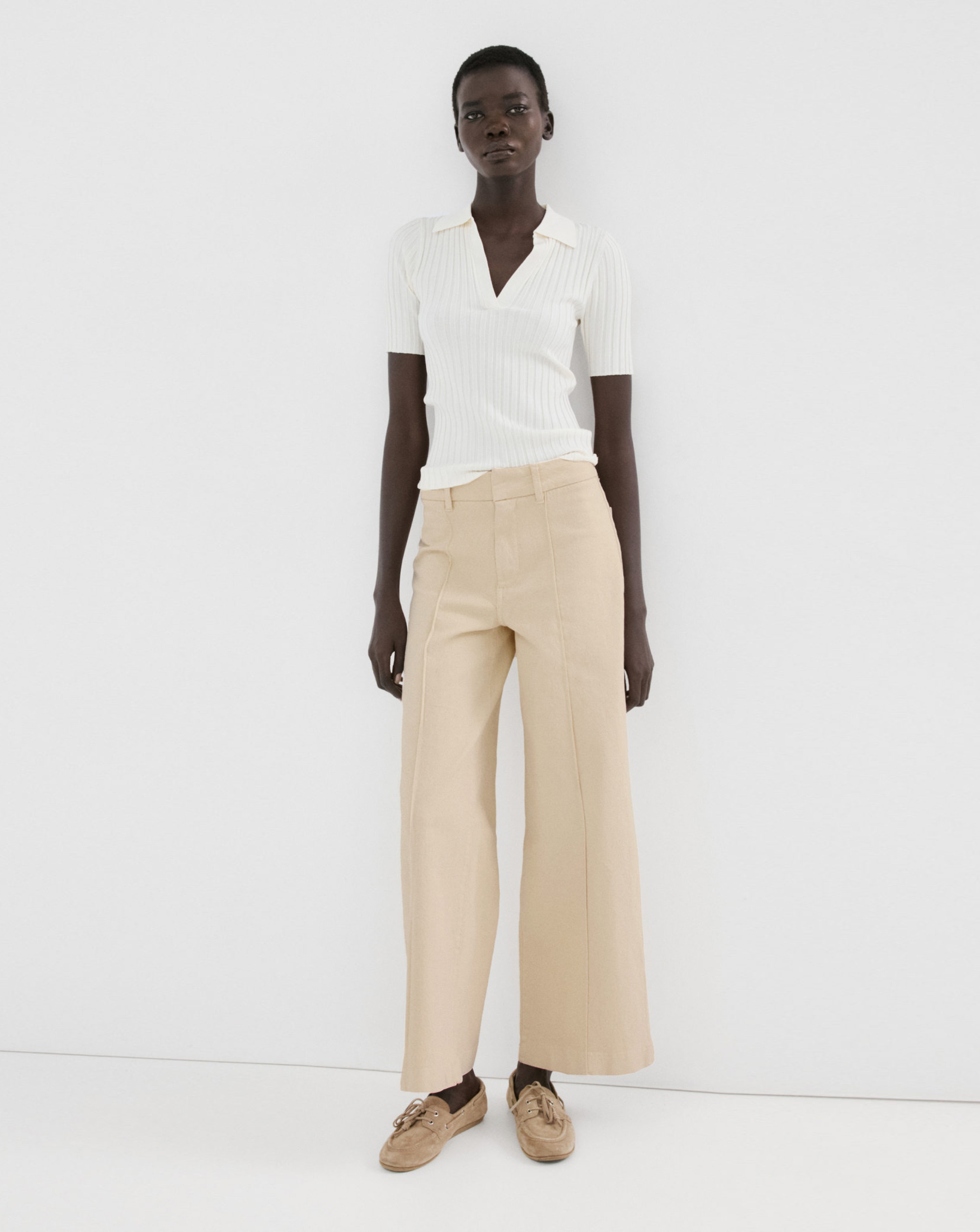 New In - Mango Paloma High-waist wide leg jeans