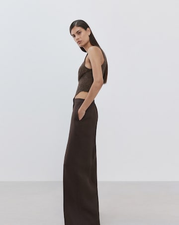 Mango High-Waisted Lyocell Trousers