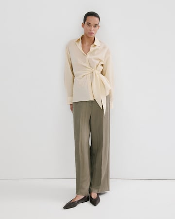 Mango High-Waisted Lyocell Trousers