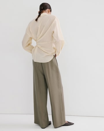 Mango High-Waisted Lyocell Trousers