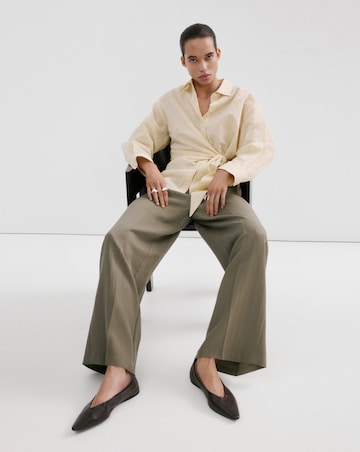 Mango High-Waisted Lyocell Trousers