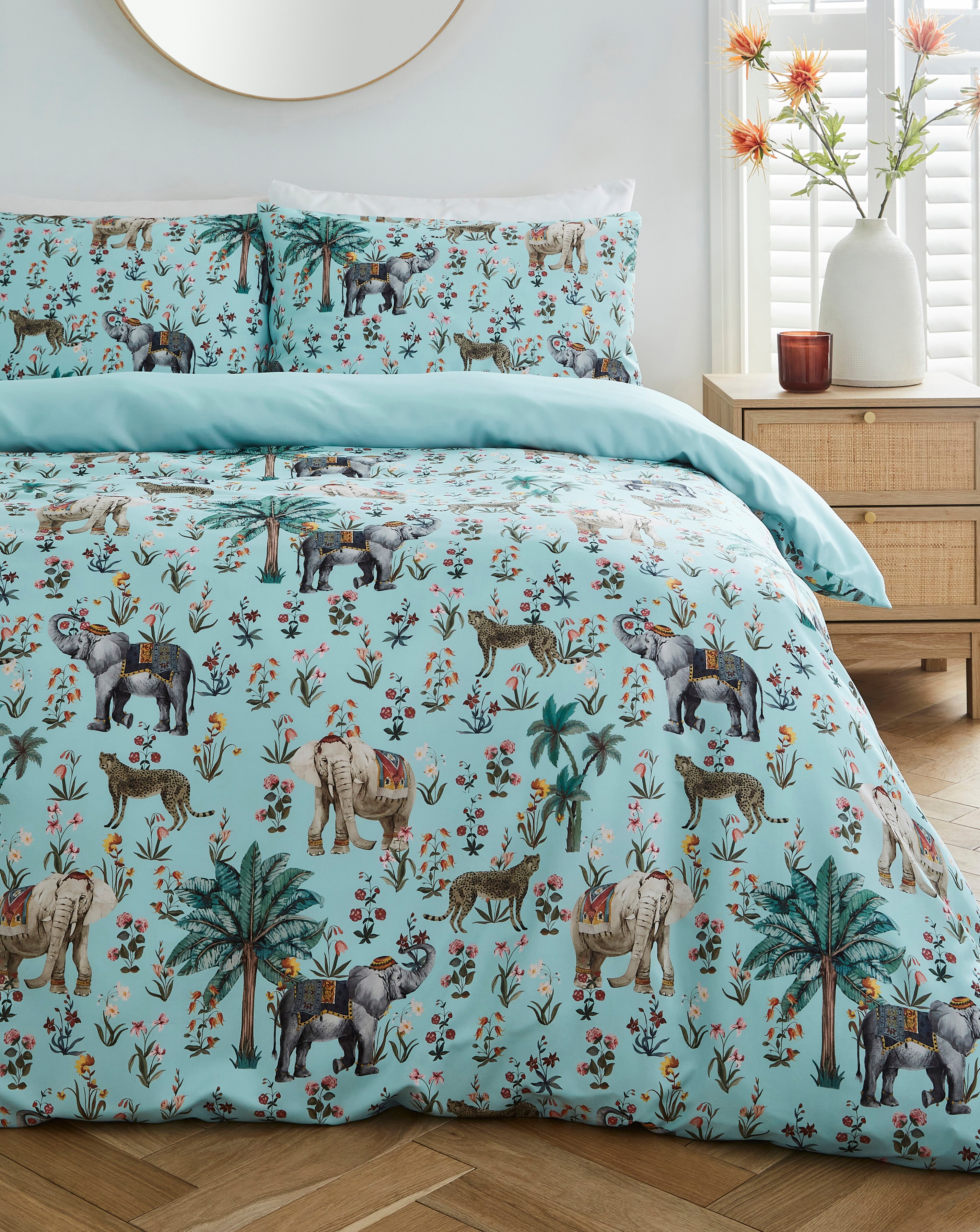 Jaipur Leopard Border Duvet Cover Set