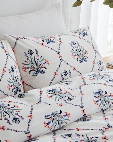 Evelyn Floral Tile Duevt Cover Set