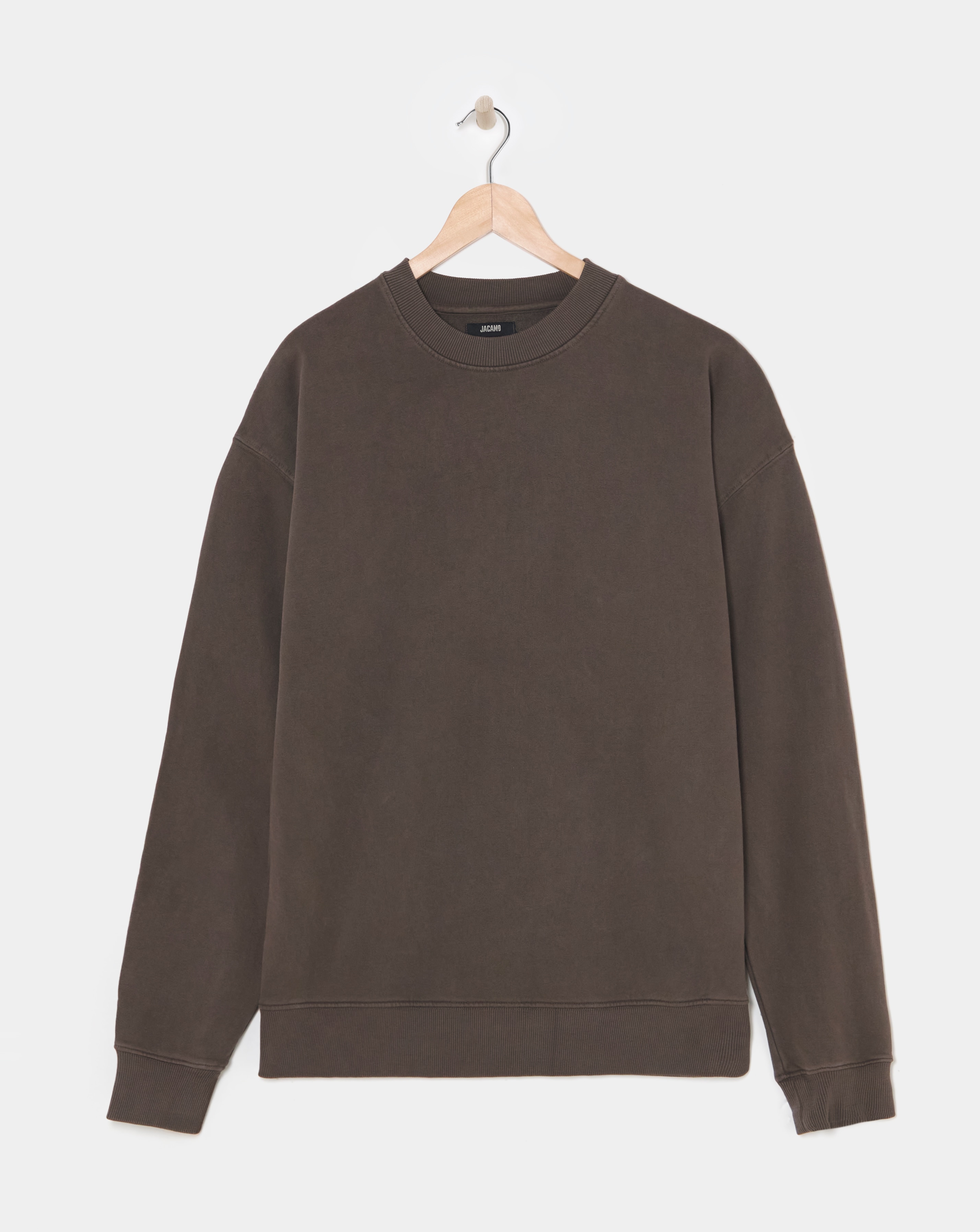 Relaxed Fit Garment Dyed Crew Sweatshirt