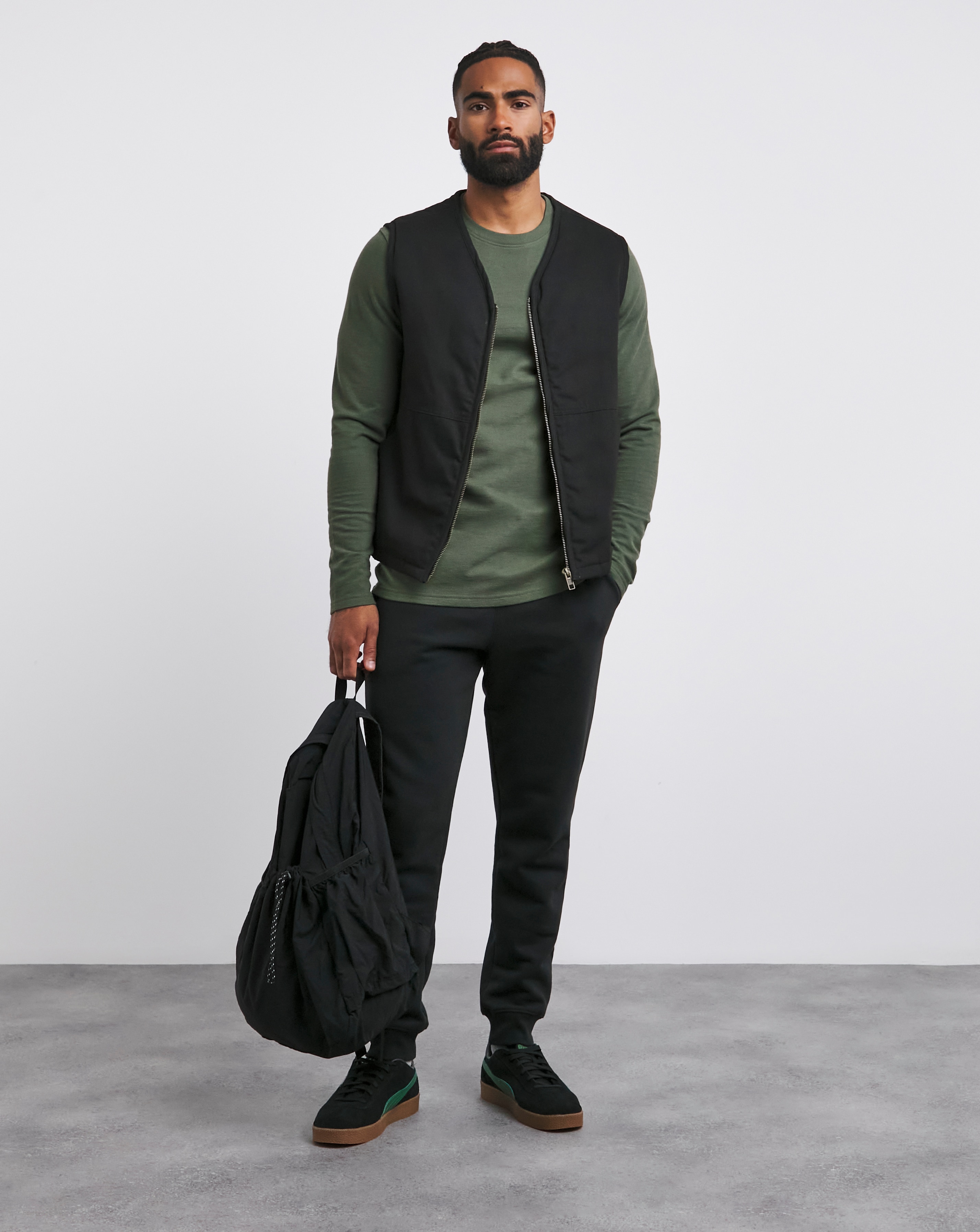 Textured Long Sleeve T-Shirt