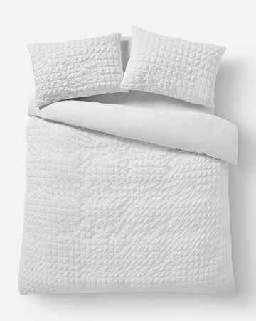Square Seersucker Duvet Cover Set