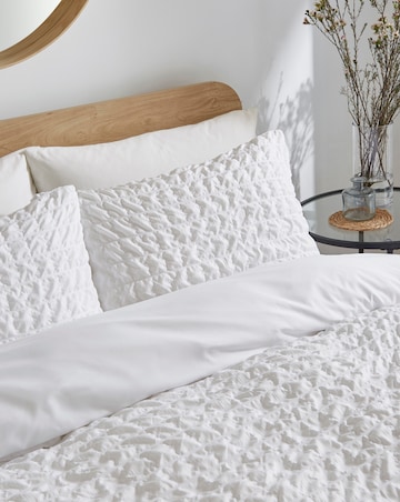 Square Seersucker Duvet Cover Set