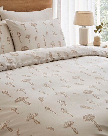 Augusta Mushroom Duvet Cover Set