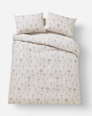 Augusta Mushroom Duvet Cover Set
