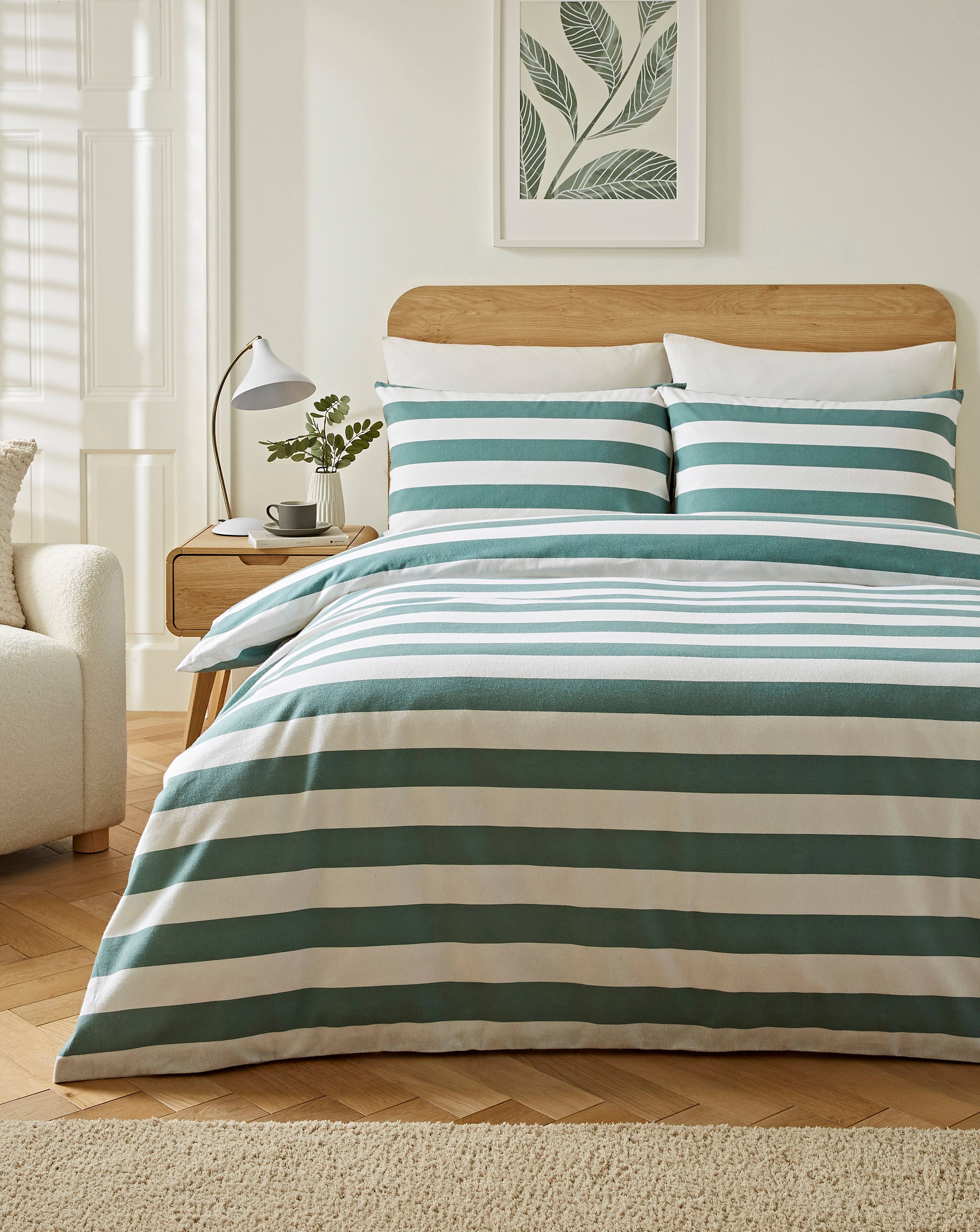 Brushed Cotton Stripe Duvet Set