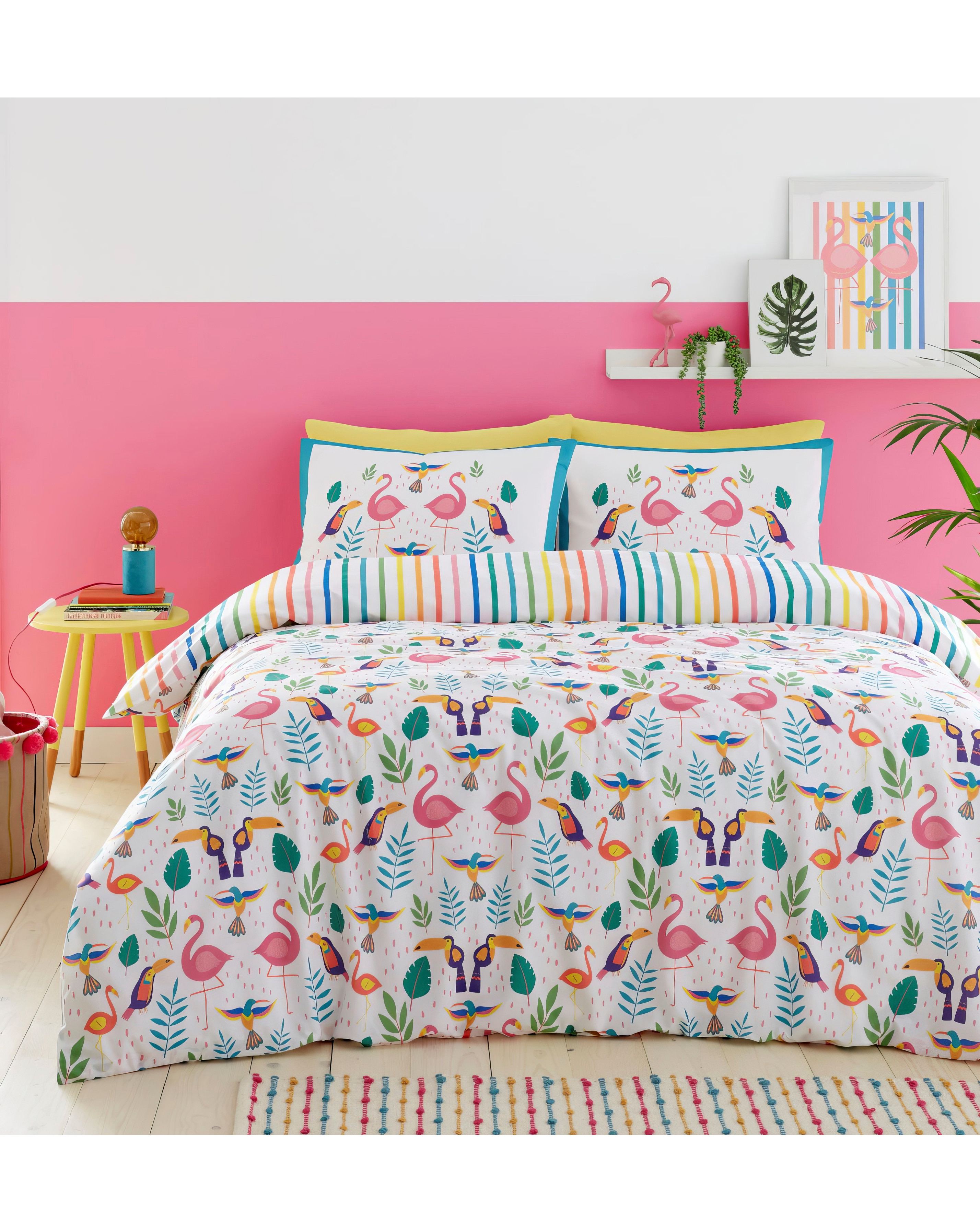 Fusion Tropic Flamingo Duvet Set