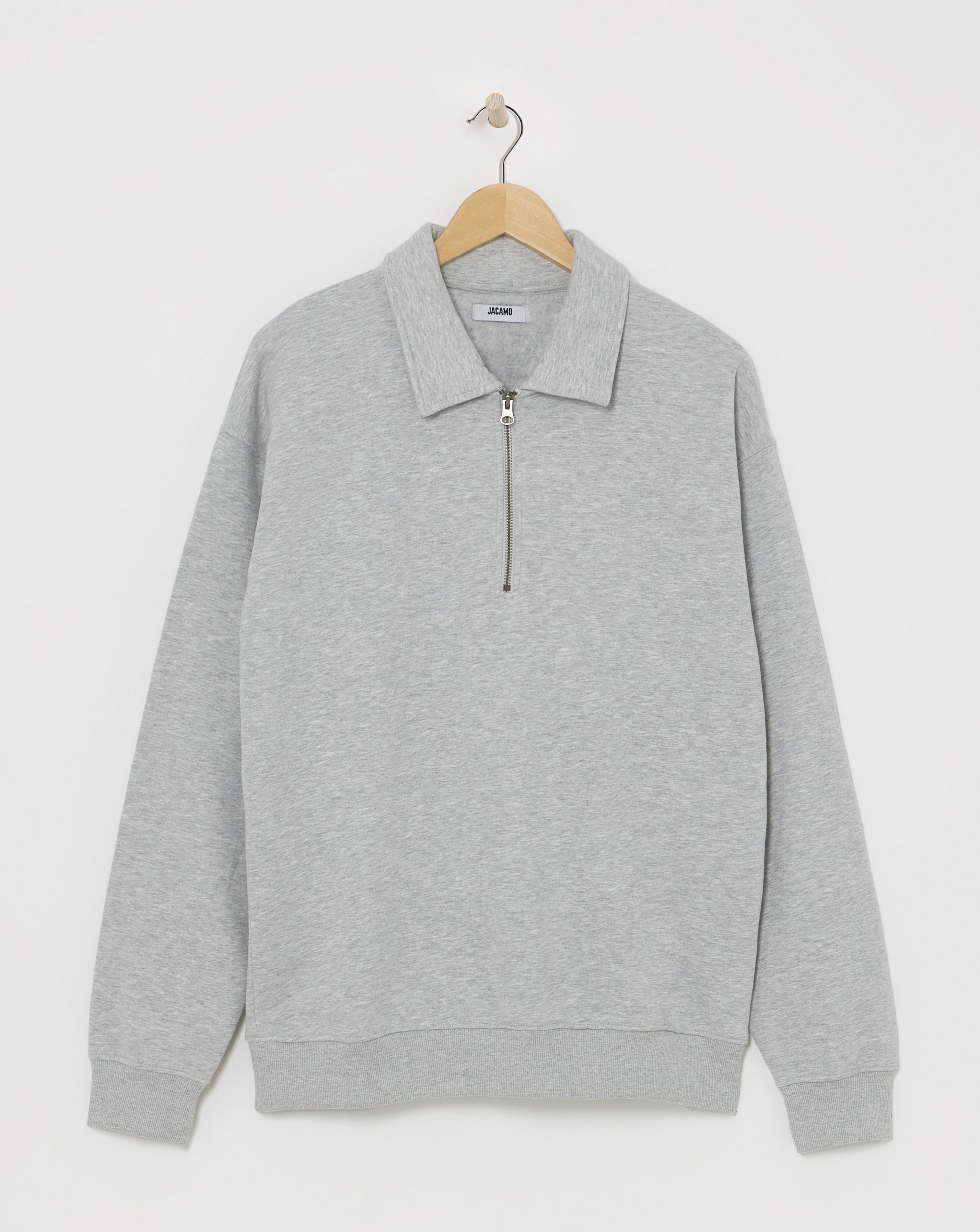 1/4 Zip Relaxed Fit Polo Sweatshirt