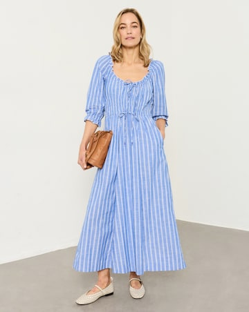 FatFace Camille Stripe Midi Dress